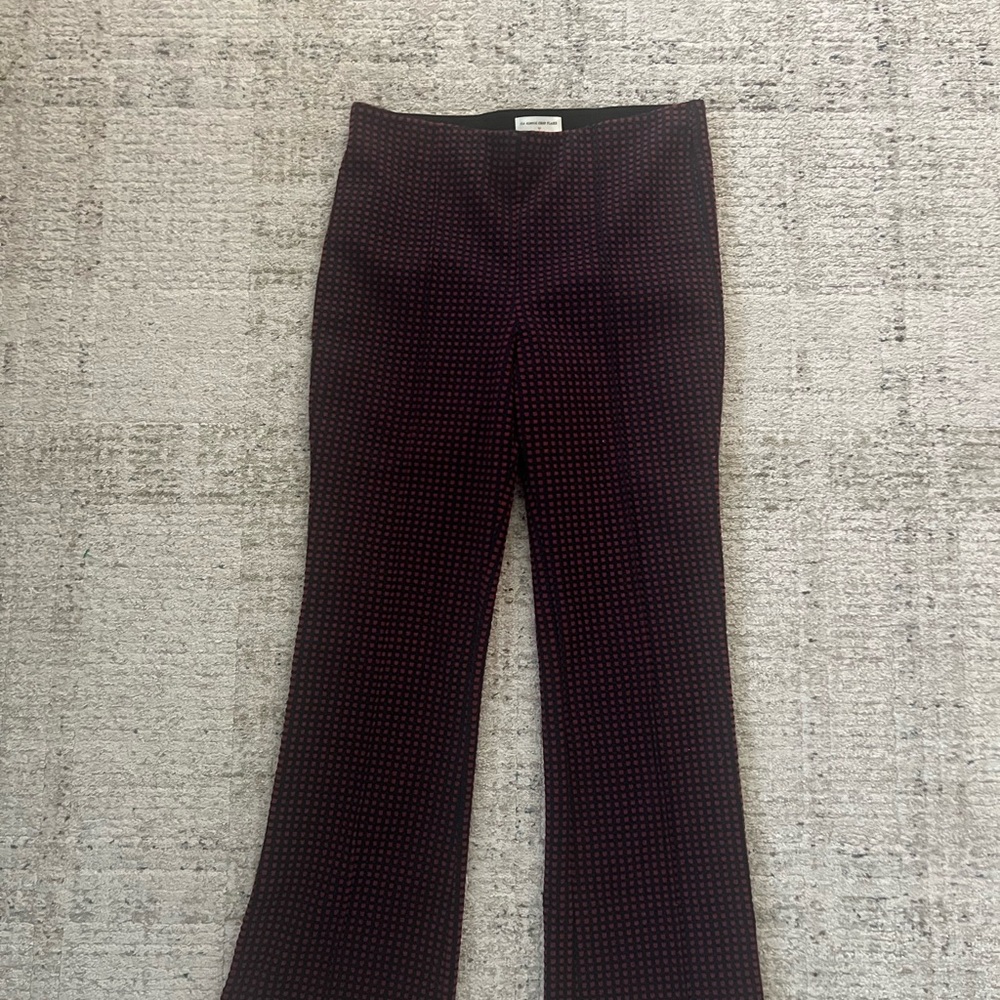 Anthropologie Essential Black Crop Flare Pants